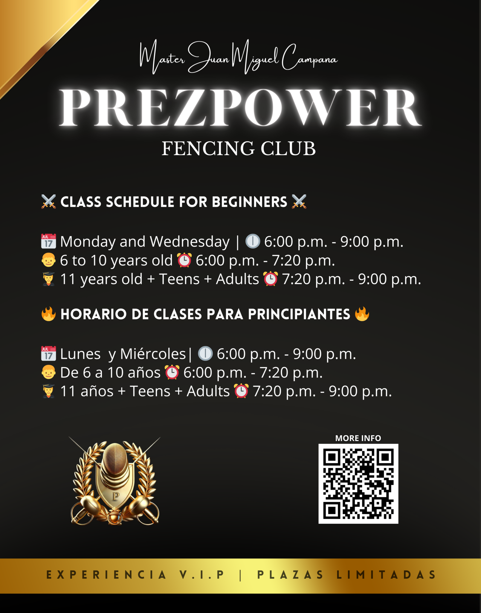 3 BILINGUE HORARIOS Prezpower Fencing
